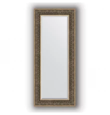Зеркало в багетной раме Evoform Exclusive BY 3527 59 x 139 см, вензель серебряный