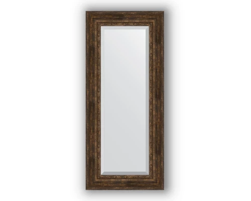 Зеркало в багетной раме Evoform Exclusive BY 3534 62 x 142 см, состаренное дерево с орнаментом