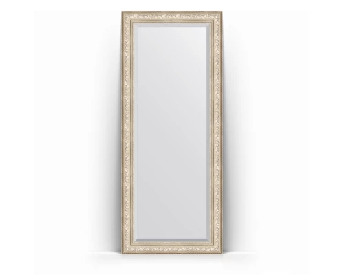 Зеркало в багетной раме Evoform Exclusive Floor BY 6136 85 x 205 см, виньетка серебро