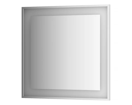 Зеркало в багетной раме и LED-светильником Evoform Ledside BY 2211 90х90 см