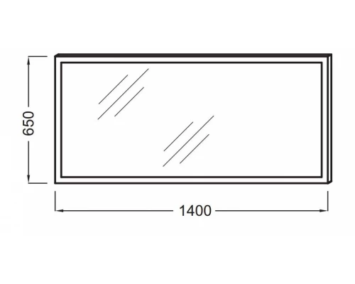 Зеркало Jacob Delafon 140 см, с подсветкой и защитой от запотевания, EB1446-NF