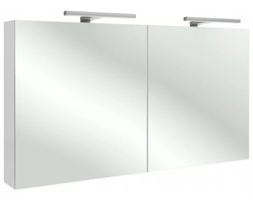 Шкаф зеркальный Jacob Delafon 120 см, EB1368-G1C, со светодиодной подсветкой, цвет - белый блестящий лак