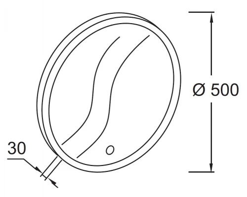 Зеркало Jacob Delafon, 50 см, с подсветкой, EB1426-NF