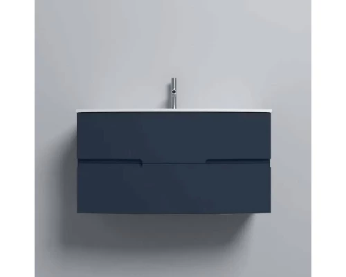 Тумба под раковину Jacob Delafon Nona 100 см, с интегрированными ручками, глянцевый темно-синий, EB1889RU-G98