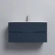 Тумба под раковину Jacob Delafon Nona 100 см, с интегрированными ручками, глянцевый темно-синий, EB1889RU-G98