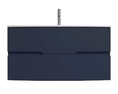 Тумба под раковину Jacob Delafon Nona 100 см, с интегрированными ручками, глянцевый темно-синий, EB1889RU-G98