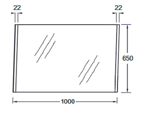 Зеркало Jacob Delafon Sherwood 100 см, без подсветки, натуральный дуб, EB1837RU-P6