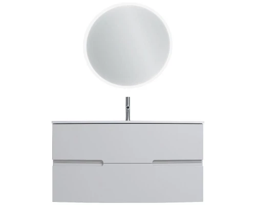 Тумба под раковину Jacob Delafon Nona 100 см, с интегрированными ручками, белый глянцевый, EB1889RU-G1C