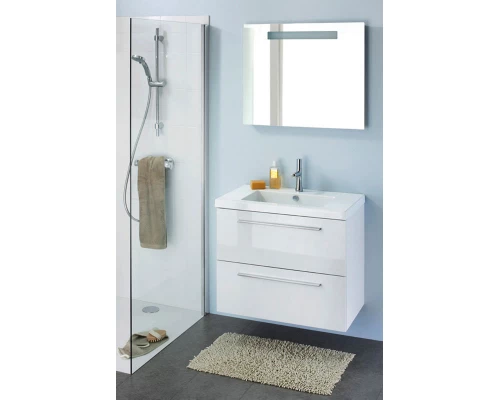 Зеркало Jacob Delafon Rythmik/Formilia 80 см, с подсветкой и часами, EB1160-NF