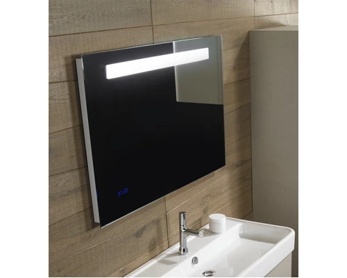 Зеркало Jacob Delafon Rythmik/Formilia 80 см, с подсветкой и часами, EB1160-NF