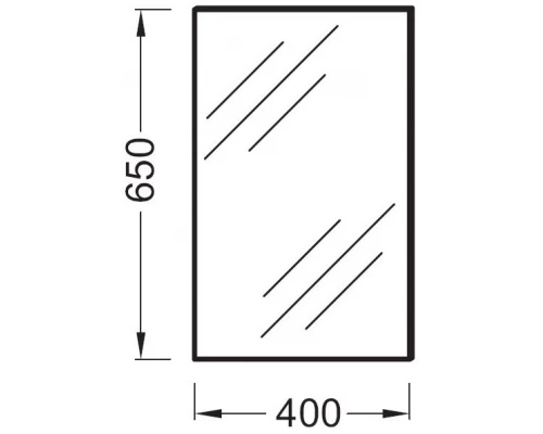 Зеркало Jacob Delafon Rythmik 40 см, EB1044-NF