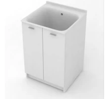 Комплект для постирочной Kerasan Aquadom 9165k3*0, 60 x 60 см напольный, белый матовый