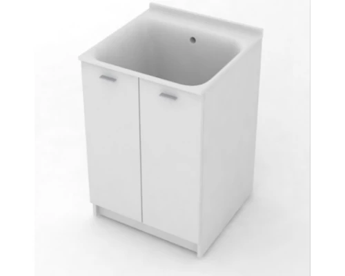 Комплект для постирочной Kerasan Aquadom 9165k3*0, 60 x 60 см напольный, белый матовый