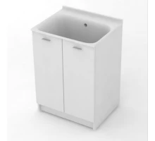 Комплект для постирочной Kerasan Aquadom 9166k3*0, 60 x 50 см напольный, белый матовый