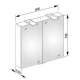 Зеркало-шкаф Keuco Royal 15  80*72*15 см, 14403 171301