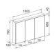 Зеркало-шкаф Keuco Royal Reflex New 24204 171301 100x70x15 см с двойной подсветкой