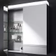 Зеркало-шкаф Keuco Royal Reflex New 24203 171301 80x70x15 см с двойной подсветкой