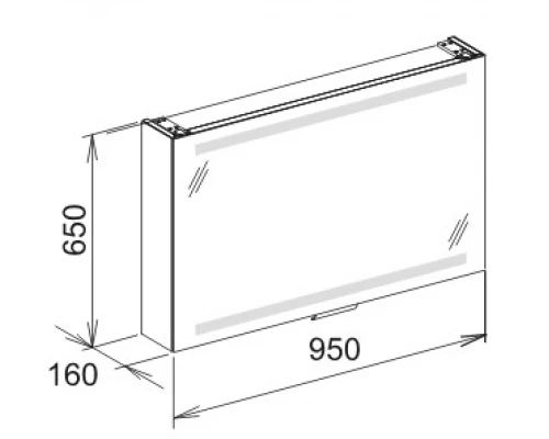 Зеркальный шкаф Keuco Edition 300 30203 171201