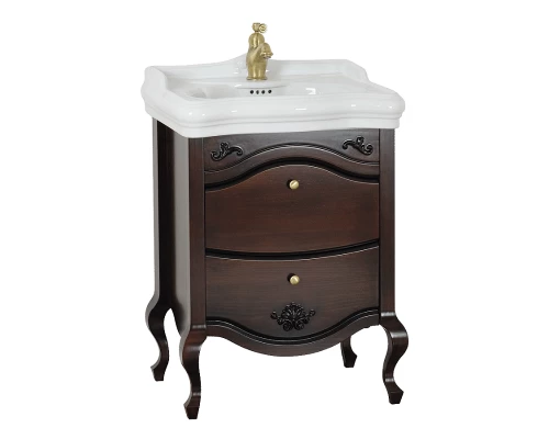 Тумба под раковину Migliore Impero 60 см, цвет орех Noce, 25971