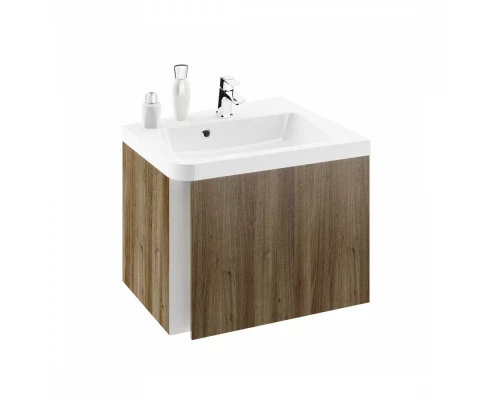 Тумба под раковину Ravak SD 10° угловая, левая/правая, 65 см, темный орех, X000000747/X000000750