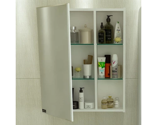 Зеркальный шкаф СаНта Дублин 65 см, универсальный (123004)