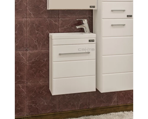 Тумба под раковину СаНта Омега 40 207036, подвесная, цвет белый