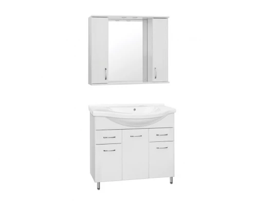 Тумба под раковину Style Line Эко Стандарт №26 100 ЛС-00000240, 100 см, напольная, белая