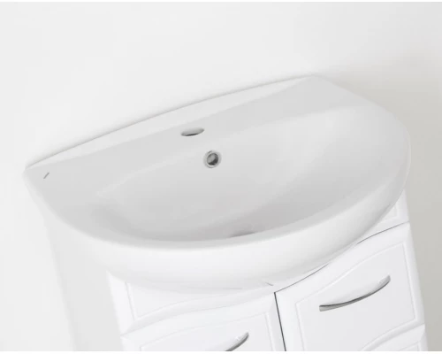 Тумба под раковину Style Line Эко Волна №11 55 ЛС-00000098, 55 см, напольная, белая