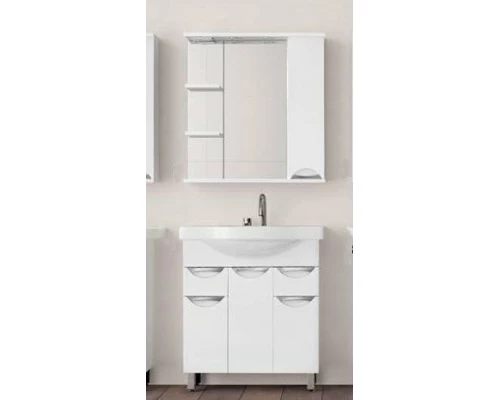 Тумба под раковину Style Line Жасмин 80 белая ЛС-00000038, 80 см, напольная