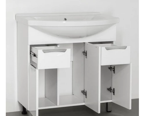 Тумба под раковину Style Line Жасмин 80 белая ЛС-00000038, 80 см, напольная