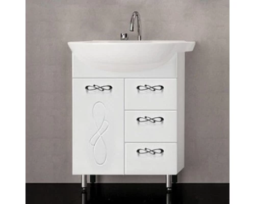 Тумба под раковину Style Line Венеция 65 ЛС-00000254, 65 см, напольная, белая