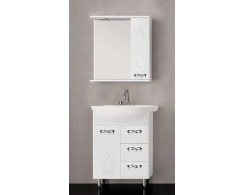 Тумба под раковину Style Line Венеция 65 ЛС-00000254, 65 см, напольная, белая