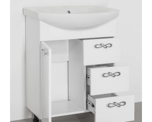 Тумба под раковину Style Line Венеция 65 ЛС-00000254, 65 см, напольная, белая