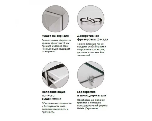 Тумба под раковину Style Line Венеция 65 ЛС-00000254, 65 см, напольная, белая