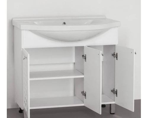 Тумба под раковину Style Line Канна 90 ЛС-00000168, 90 см, напольная, белая