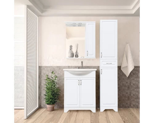 Тумба под раковину Style Line Олеандр-2 55 ЛС-00000046 Люкс, 55 см, напольная, белая