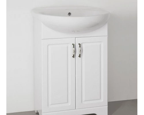 Тумба под раковину Style Line Олеандр-2 55 ЛС-00000046 Люкс, 55 см, напольная, белая