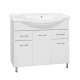 Тумба под раковину Style Line Эко Стандарт №26 100 ЛС-00000240, 100 см, напольная, белая