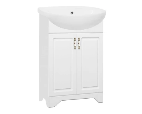 Тумба под раковину Style Line Олеандр-2 55 ЛС-00000046 Люкс, 55 см, напольная, белая