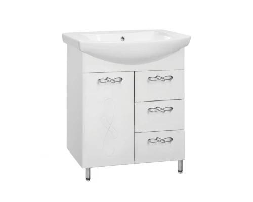 Тумба под раковину Style Line Венеция 65 ЛС-00000254, 65 см, напольная, белая