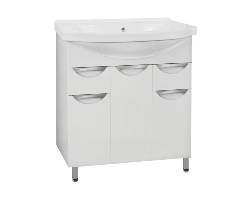 Тумба под раковину Style Line Жасмин 80 белая ЛС-00000038, 80 см, напольная