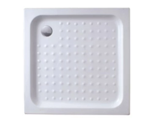 Поддон акриловый Cezares 80 x 80 x 15 см, TRAY-A-A-80-15-W, с сифоном в комплекте