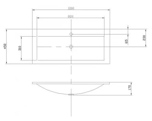 Раковина Акватон Премьер М 1000 1A70473KPR010