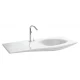 Раковина Jacob Delafon Stillness E1292-00, 120*52 см, с отверстием для ручки донного клапана