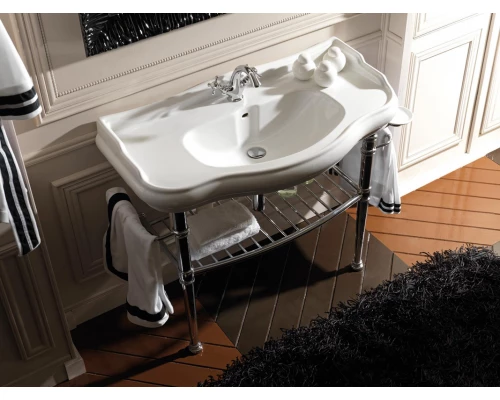 Раковина Kerasan Retro, 100 х 54,5 см, с тремя отверстиями, белая