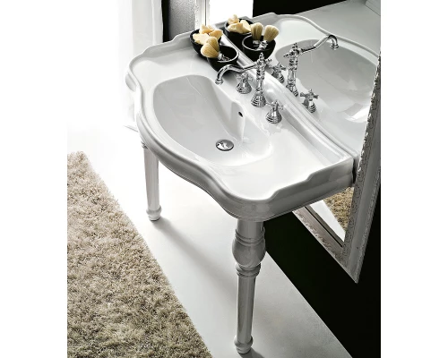 Раковина Kerasan Retro, 100 х 54,5 см, с тремя отверстиями, белая