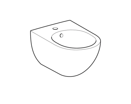 Биде Geberit Acanto подвесное, цвет белый, 500.601.01.2