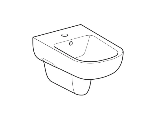 Биде Geberit Smyle подвесное, цвет белый, 500.216.01.1