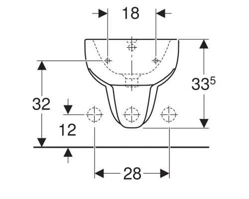 Биде Geberit Smyle подвесное, цвет белый, 500.216.01.1