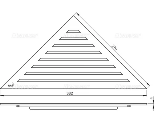 Душевой лоток AlcaPlast ARZ1 угловой
